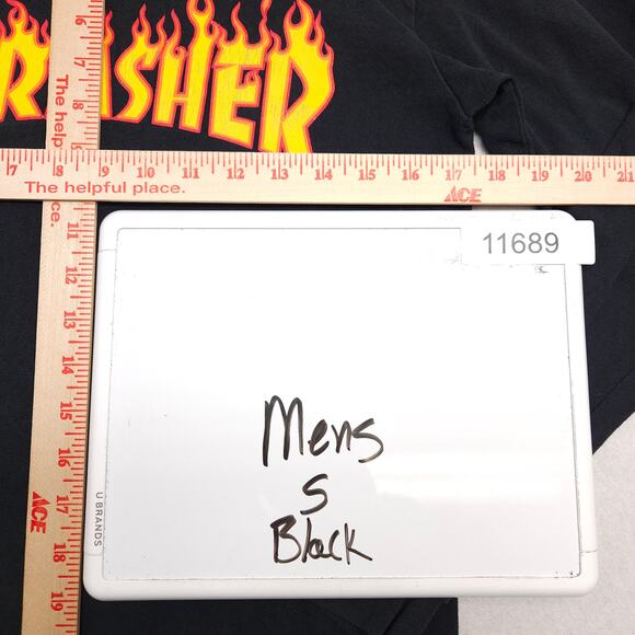 Thrasher Magazine Casual Crew Neck Graphic T Shirt Mens Size Small S Black - Picture 7 of 9